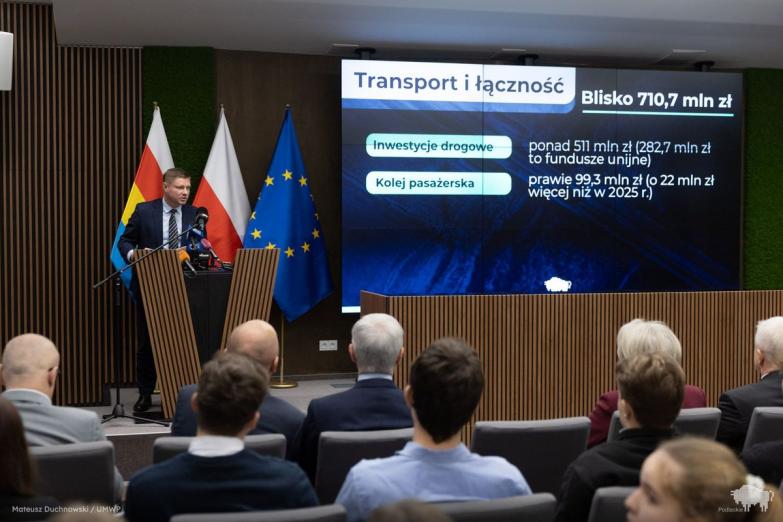 Zarząd województwa podlaskiego przedstawił budżet samorządu na 2026 rok